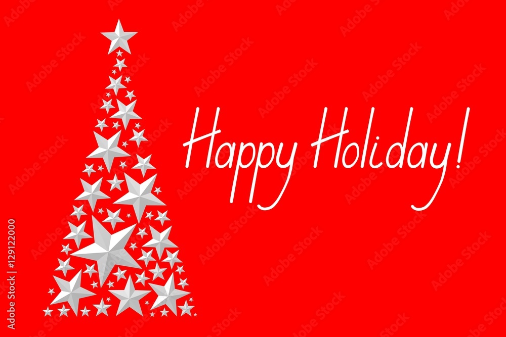 Christmas card - Happy Holiday Christmas card - Happy Holiday