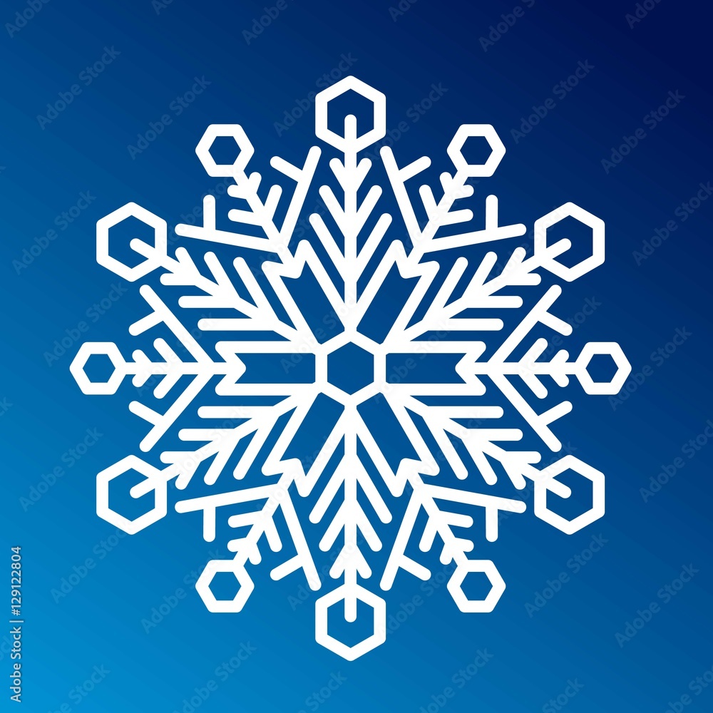Snowflake icon vector. Snowflake icon vector.