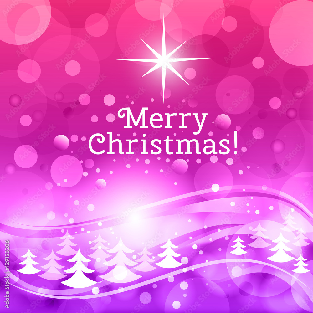 Fairy Christmas background with wish of Merry Christmas! Fairy Christmas background with wish of Merry Christmas!