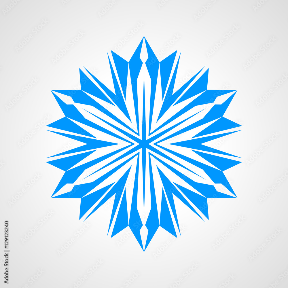 Obraz premium Snowflake icon design
