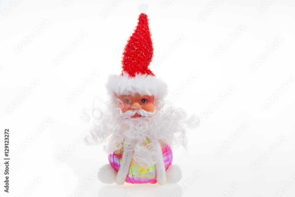 Christmas tree decorations, white background Christmas tree decorations, white background