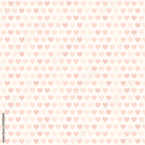 Rose heart pattern. Seamless vector love background