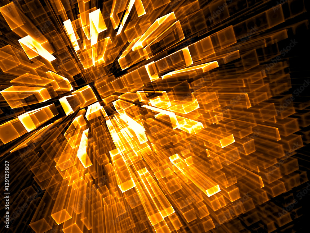 Fototapeta premium Abstract fractal background - digitally generated image