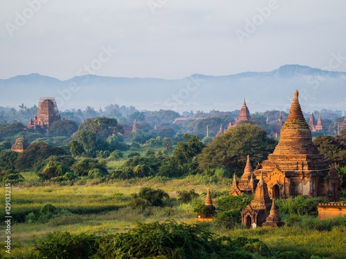 View over the Temples of Bagan  Myanmar