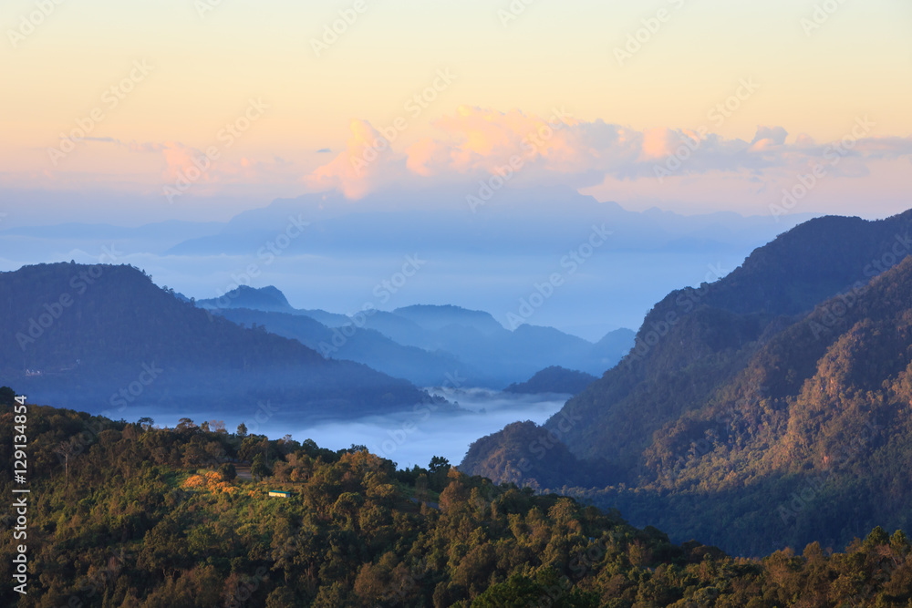 Beautiful summer landscape in the mountains. Beautiful summer landscape in the mountains.