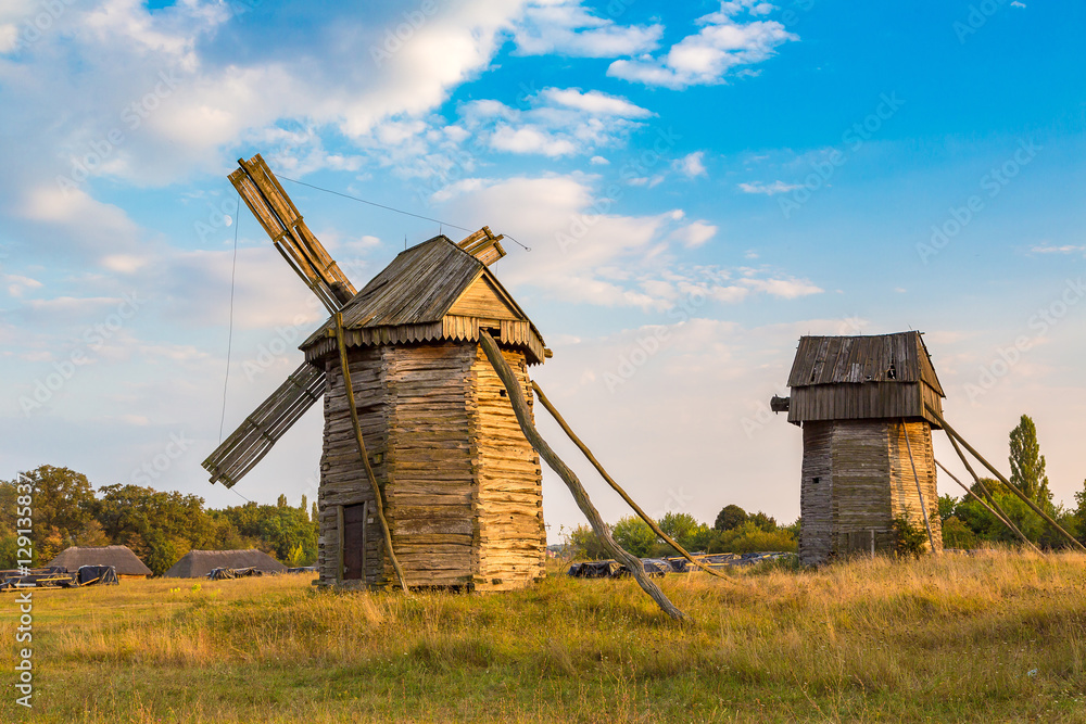 Traditional windmill in Pirogovo