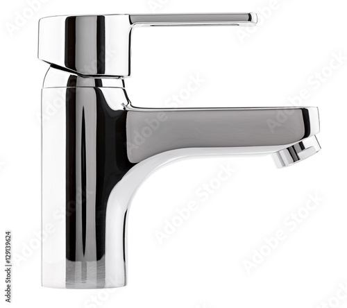 Mixer cold hot water. Modern faucet  bathroom.  Kitchen tap  . I