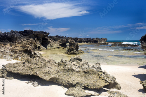 almost lunar landscape, Amoronia orange bay, Indian Ocean, north of Madagascar photo