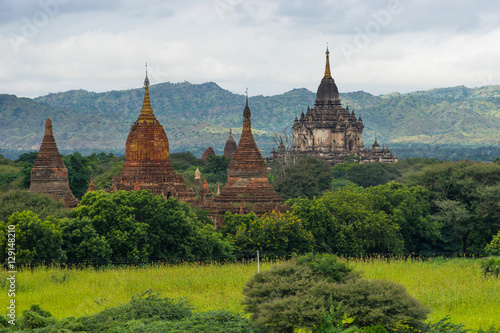 Shwegugyi monastery in cloudy day, Bagan ancient city, Mandalay