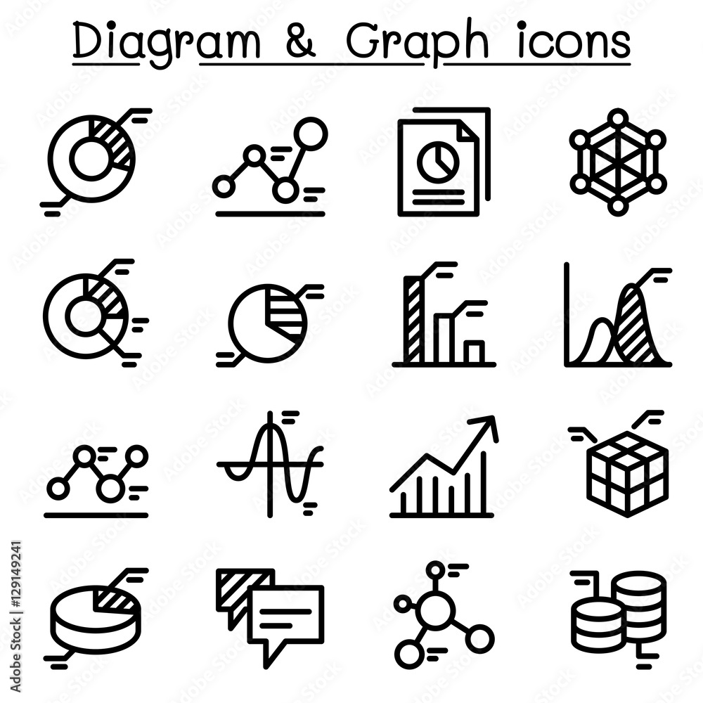 Data, Diagram , Graph Infographic icon set