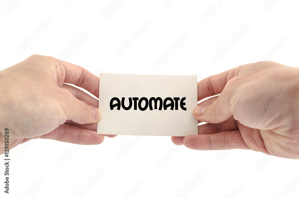 Automate text concept Automate text concept
