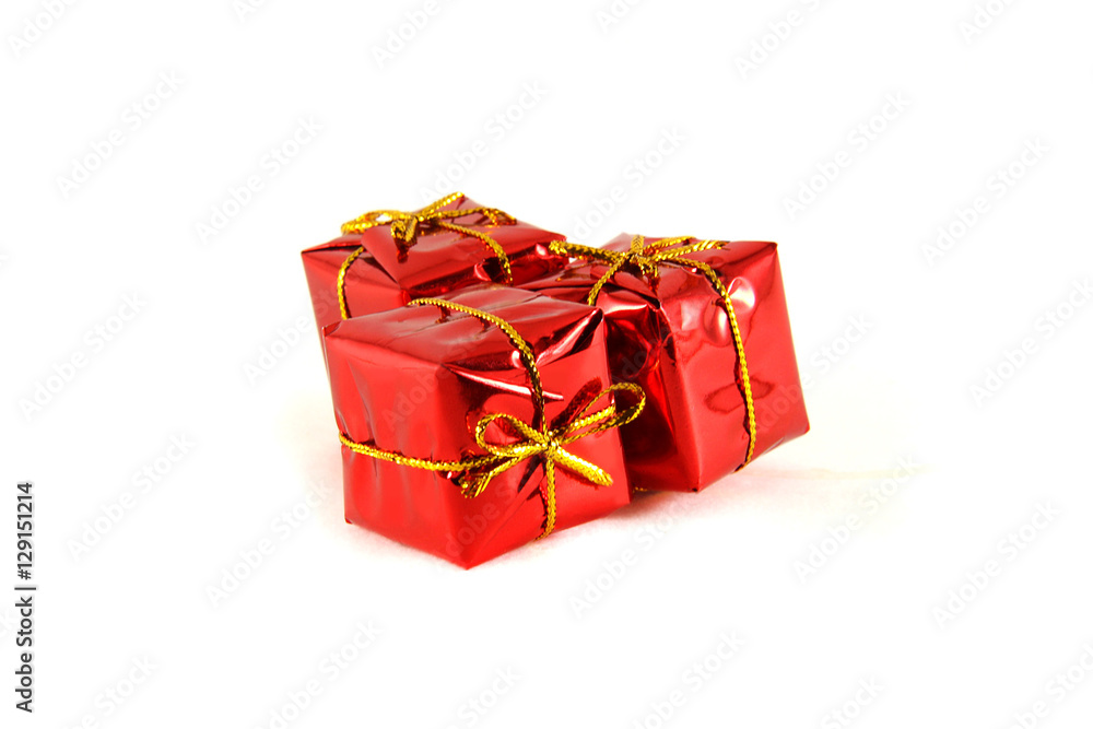 Obraz premium Christmas decorations isolated on a white background