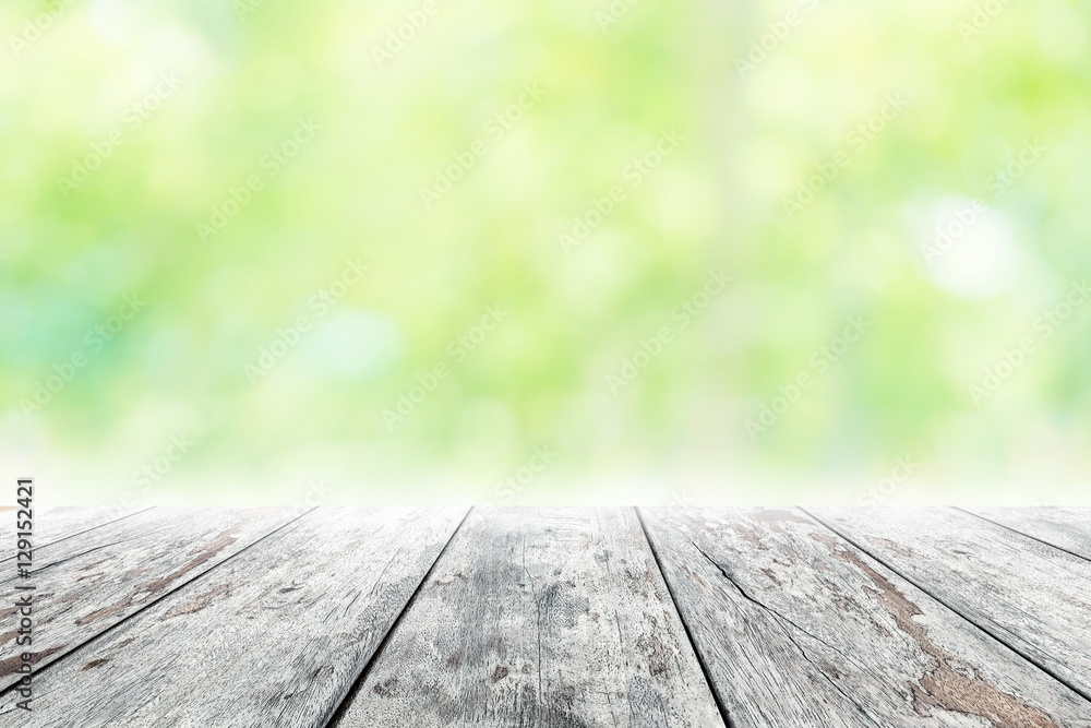 Empty wooden table with party in garden background blurred. Empty wooden table with party in garden background blurred.