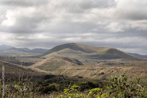 deforested hilly landscape in the north of Madagascar
