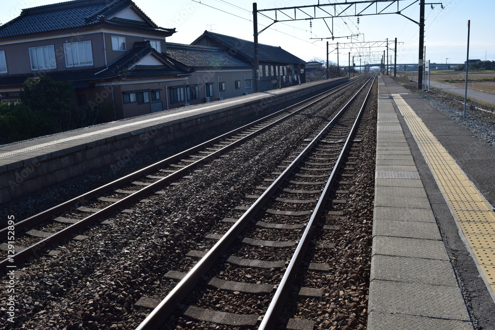 Fototapeta premium 羽越本線の線路