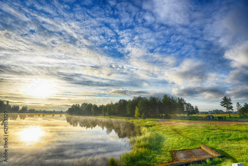 Wallpaper Mural evening landscape. Torontodigital.ca