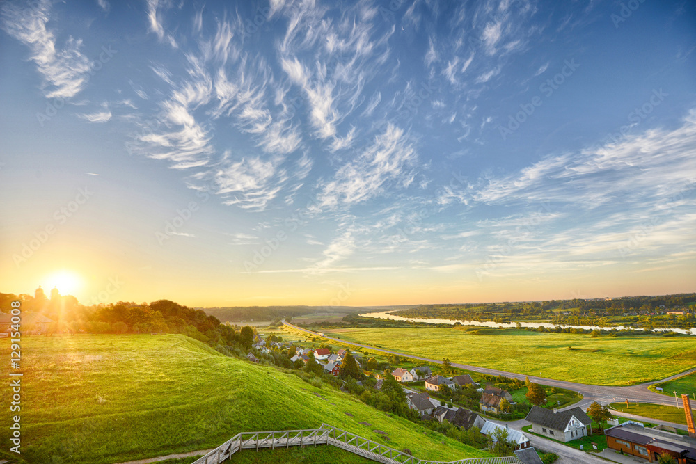 Obraz premium evening landscape.