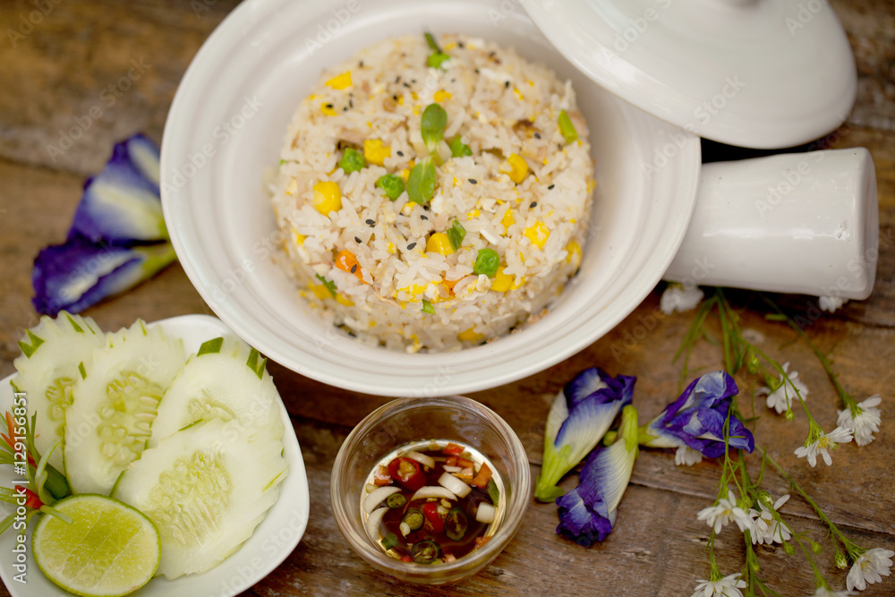 fried rice ,selective focus fried rice ,selective focus