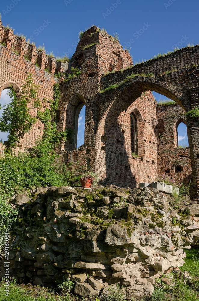 Ruiny zamku w Slimnic, Rumunia