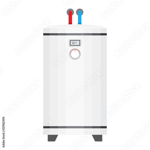 electric water heater. boiler in the flat style