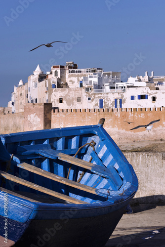 View of the Moroccan city of Essaouira photo