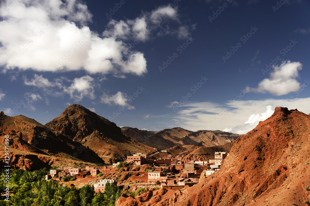 Moroccan village in Dades Valley, Morocco, Africa