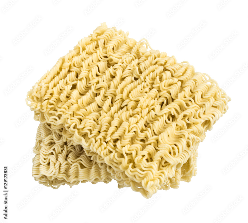 Instant noodles or ramen isolated on white background. Instant noodles or ramen isolated on white background.