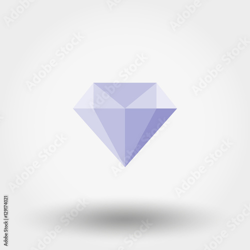 Diamond. Flat. Icon.