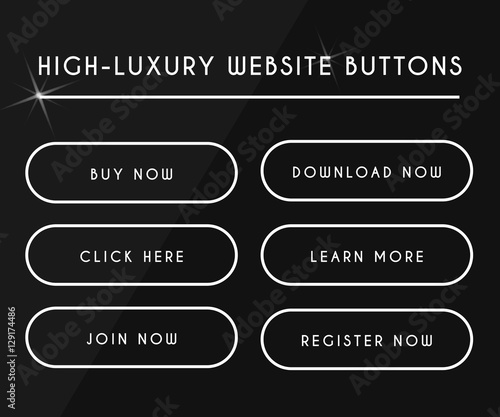 Collection of Simple High-Luxury Website Buttons