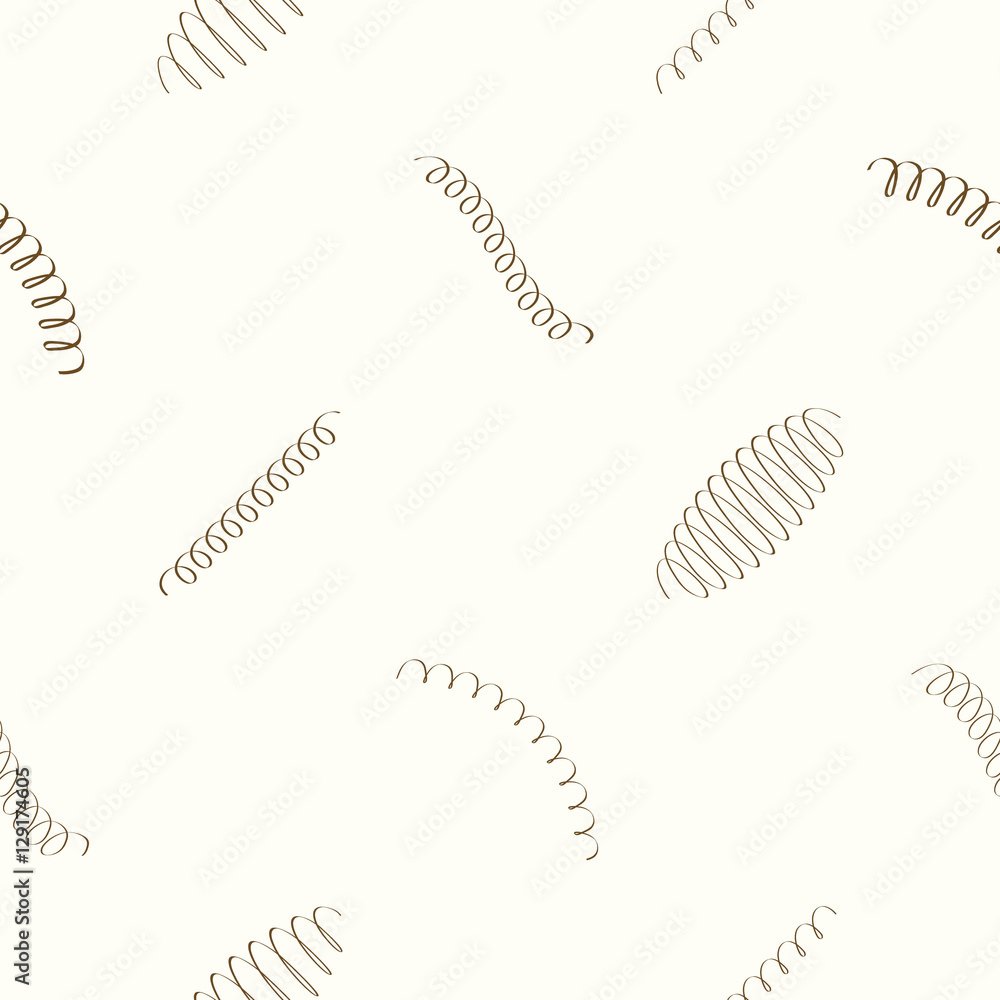Seamless pattern with Springs for your design Seamless pattern with Springs for your design