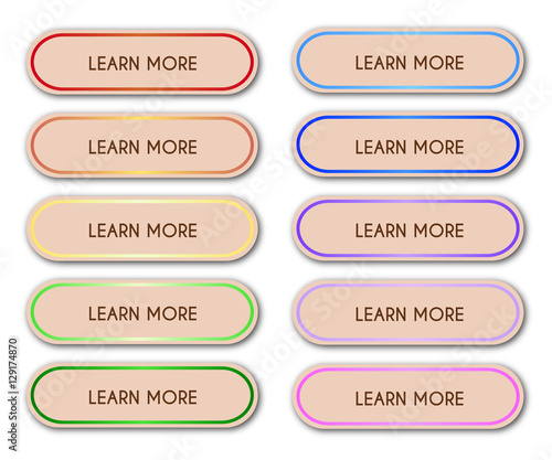 Set of 'Learn More' Buttons