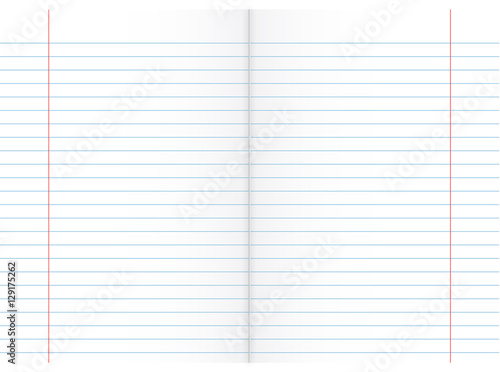 Double Sheet of Lined Paper
