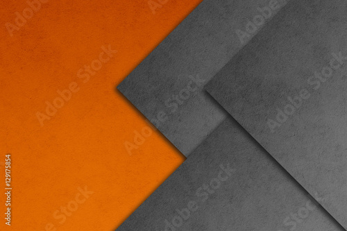 Obraz na płótnie Material design wallpaper. Real paper texture. Gray and orange w salonie