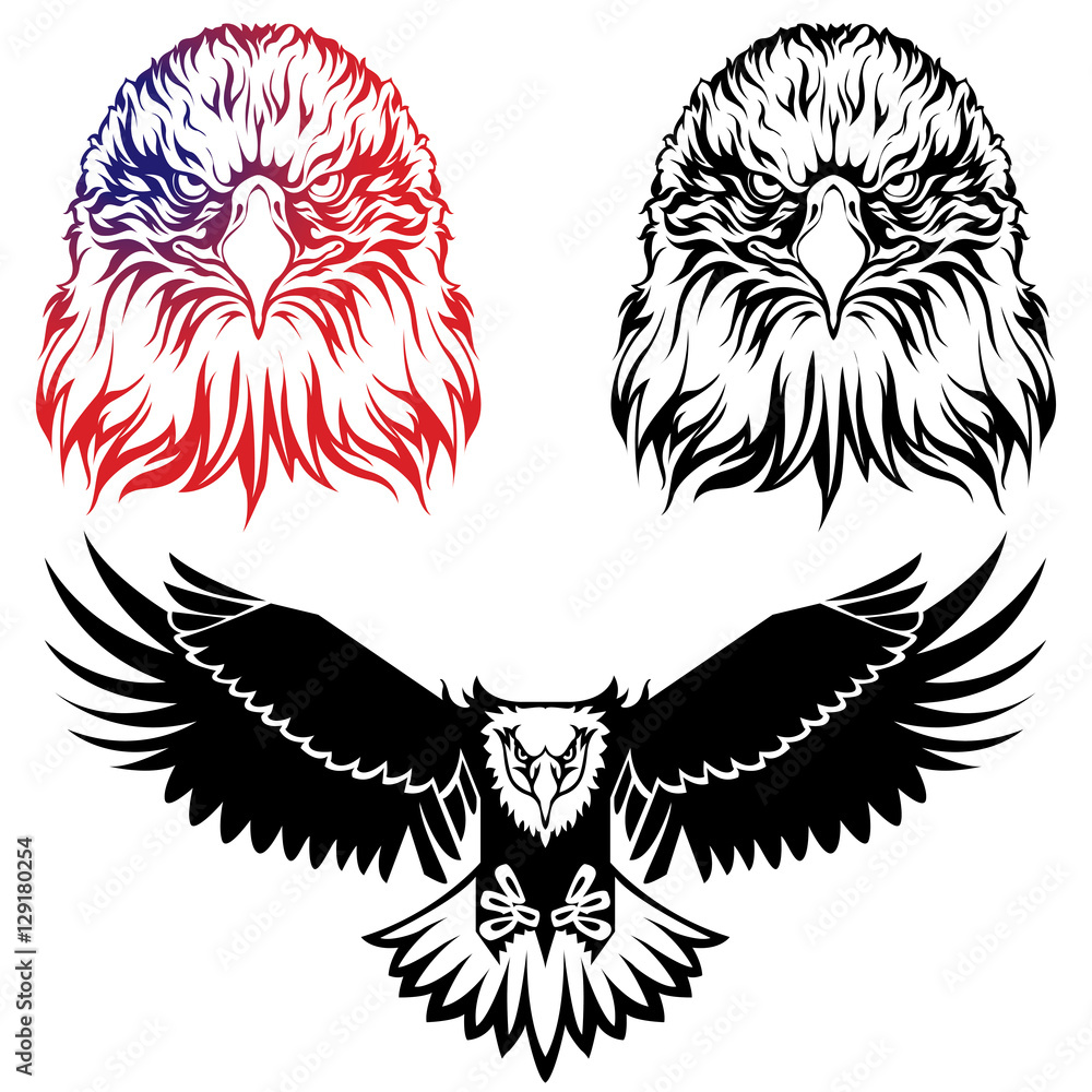 Obraz premium Eagle logo set