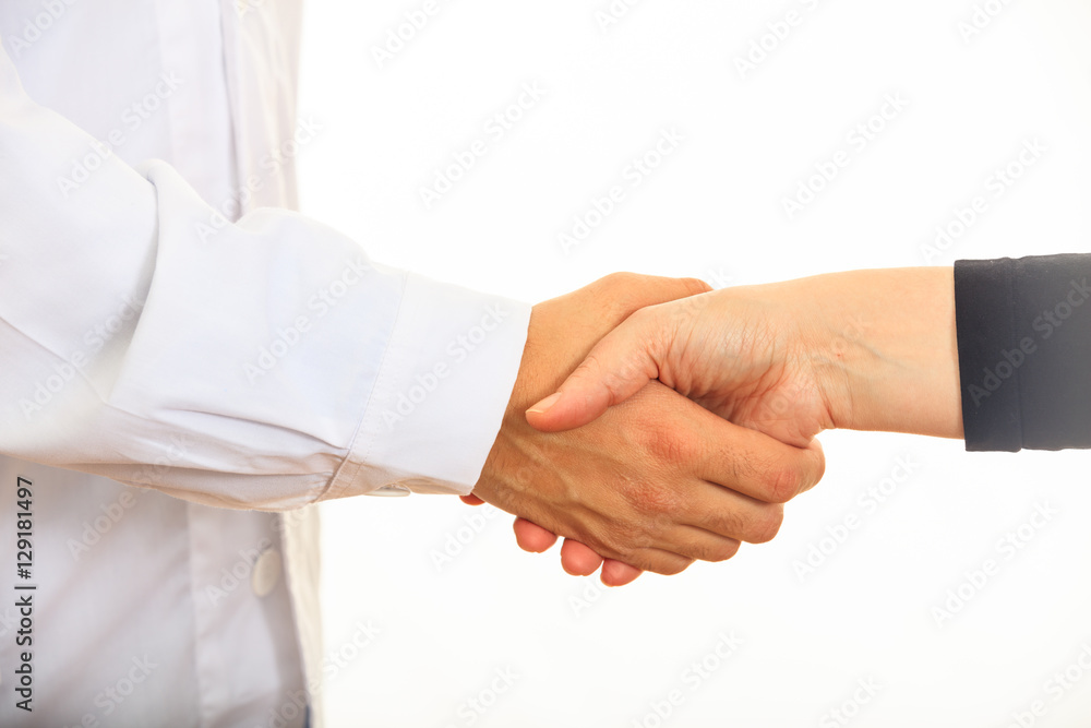 Doctor giving a handshake Doctor giving a handshake