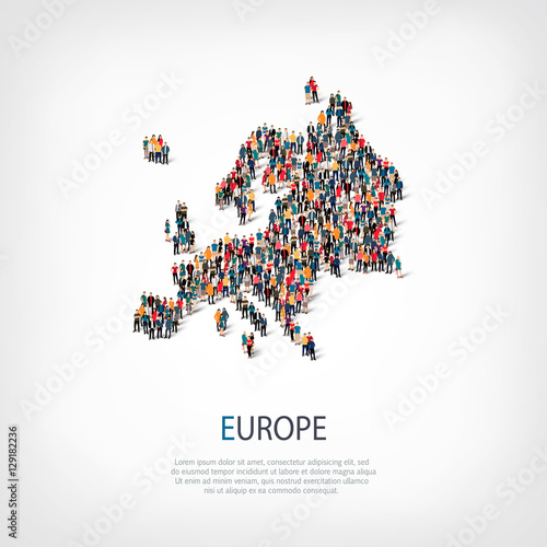 people map country Europe vector