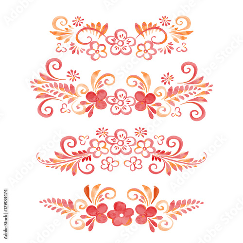 isolated floral design element