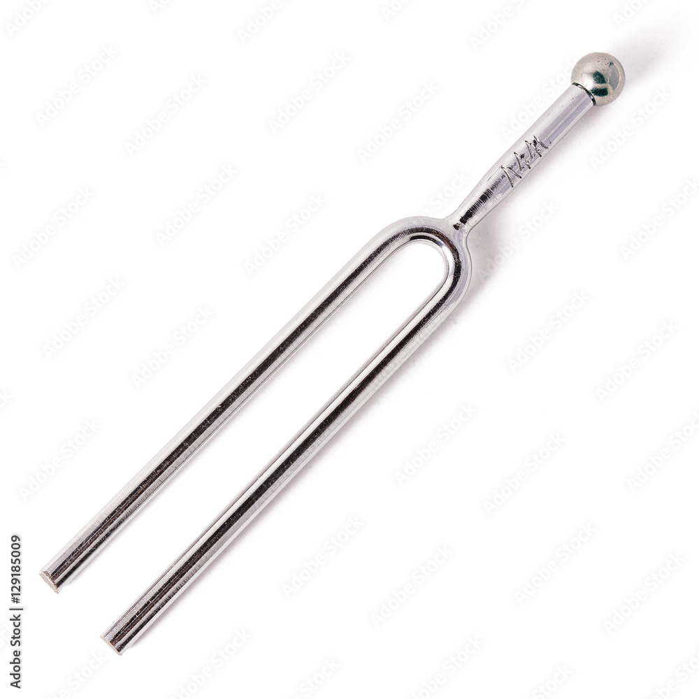 Tuning fork isolated on white background Tuning fork isolated on white background