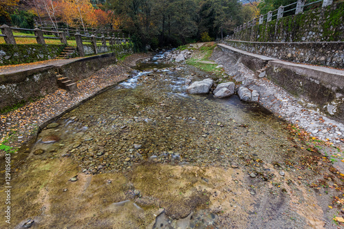 Garganta San Gregorio.  Landscape near Aldeanueva de la Vera  Caceres. Extremadura. Spain.