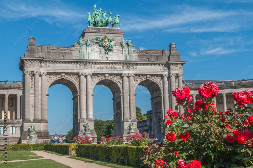 Fototapeta premium Cinquantenaire arch in Brussels Belgium
