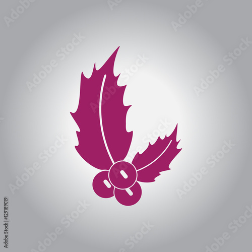 new year rowanberry Vector illustration christmas rowanberry