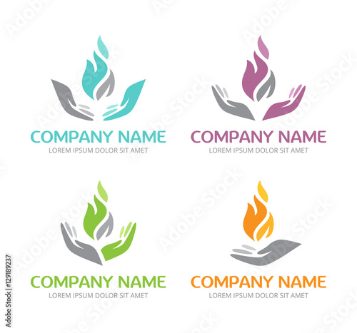 Logo Flamme et Mains