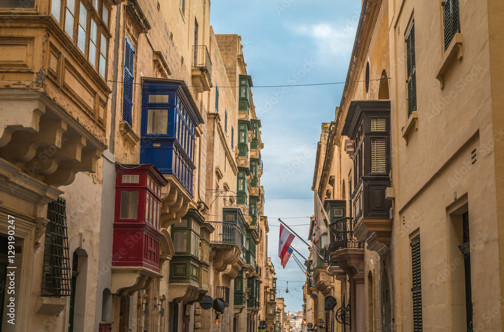 Old street in Valleta Malta