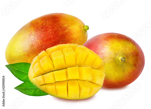 mango fruit isolated on white