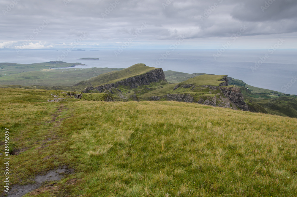 Quiraing Mountains in Isle of Skye, Scotland