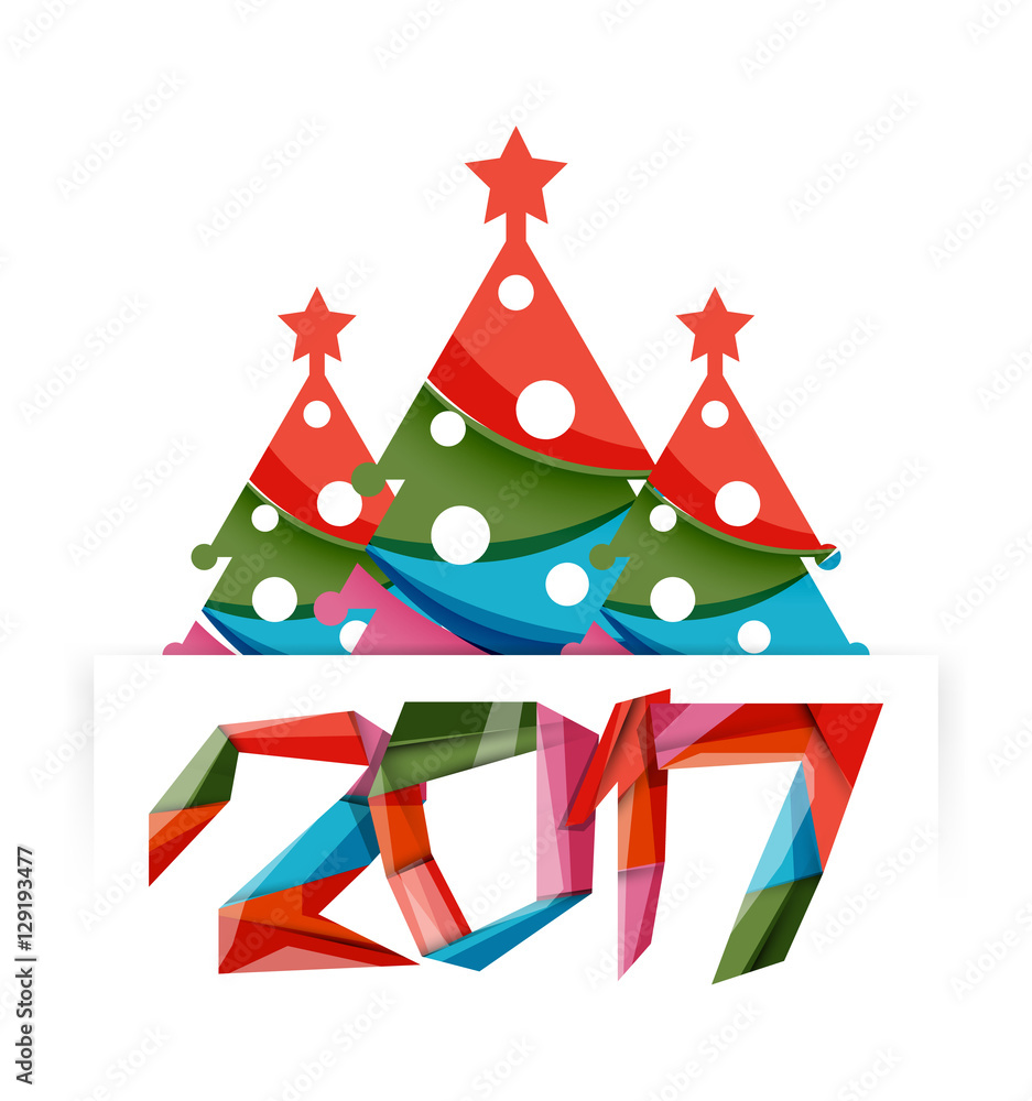 Happy New Year and Chrismas holiday greeting card elements Happy New Year and Chrismas holiday greeting card elements