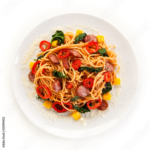 Pasta and vegetables 