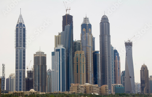 Commercial buildings in downtown Dubai  UAE