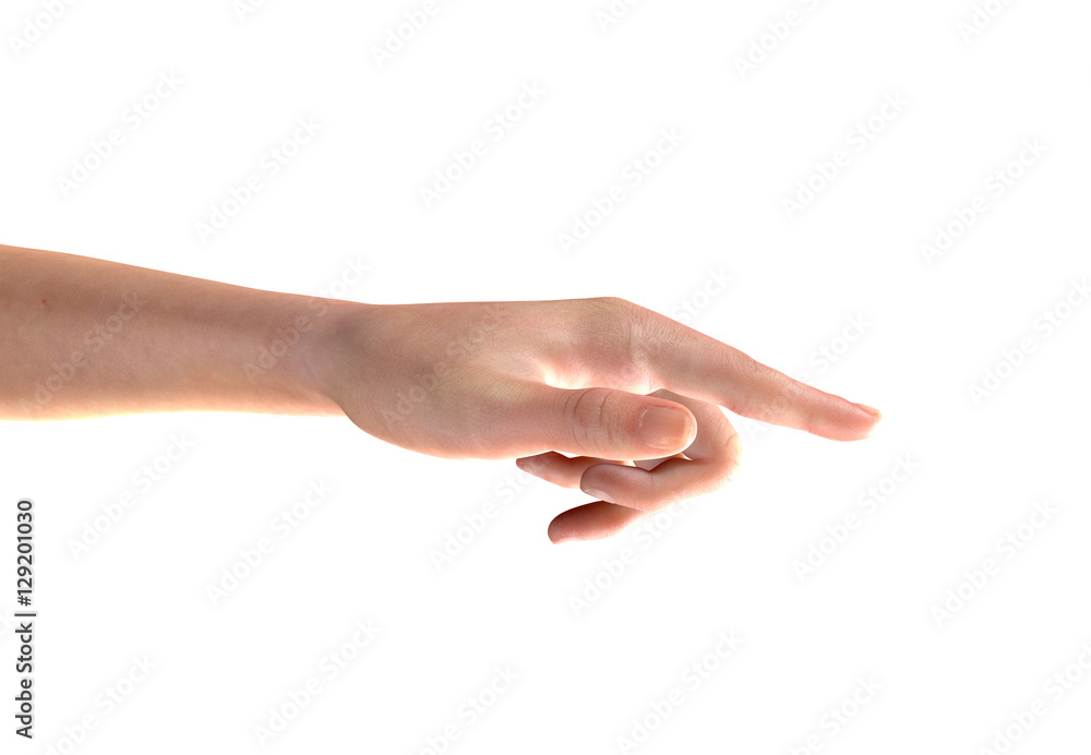 3d render of a female hand isolated on black 3d render of a female hand isolated on black