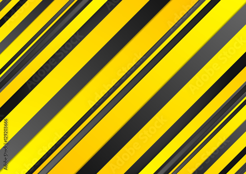 Abstract yellow and black stripes background
